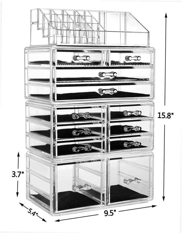 CellTime Acrylic Cosmetic Make-Up Storage Organizer - Large