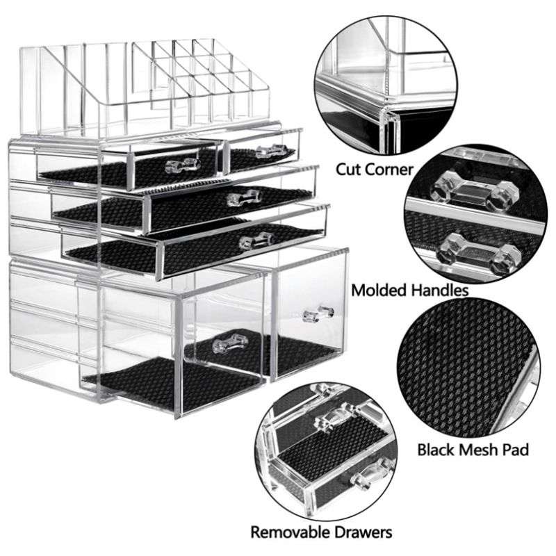 CellTime Acrylic Cosmetic Make-Up Storage Organizer