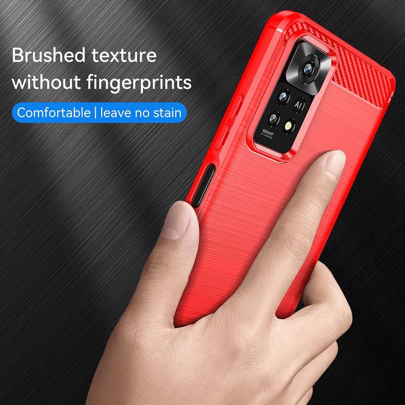 CellTime Shockproof Carbon Fiber Design Cover for Xiaomi Redmi Note 11 Pro