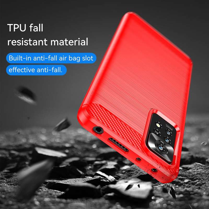 CellTime Shockproof Carbon Fiber Design Cover for Xiaomi Redmi Note 11 Pro