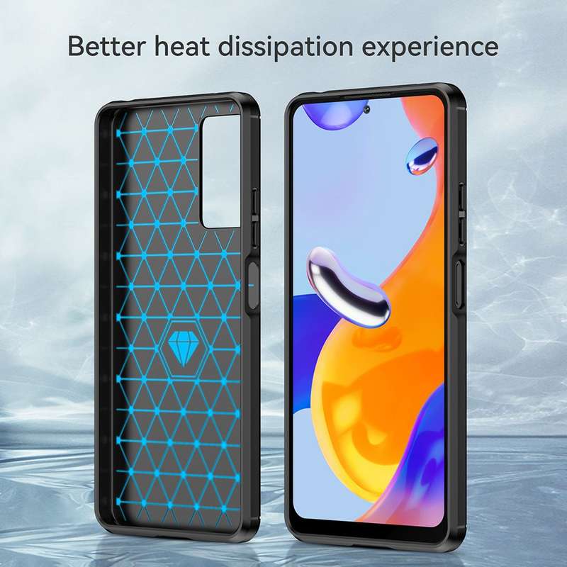 CellTime Shockproof Carbon Fiber Design Cover for Xiaomi Redmi Note 11 Pro