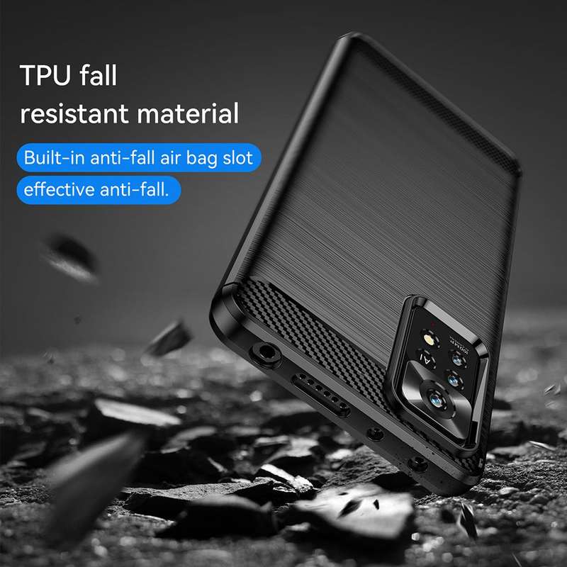 CellTime Shockproof Carbon Fiber Design Cover for Xiaomi Redmi Note 11 Pro