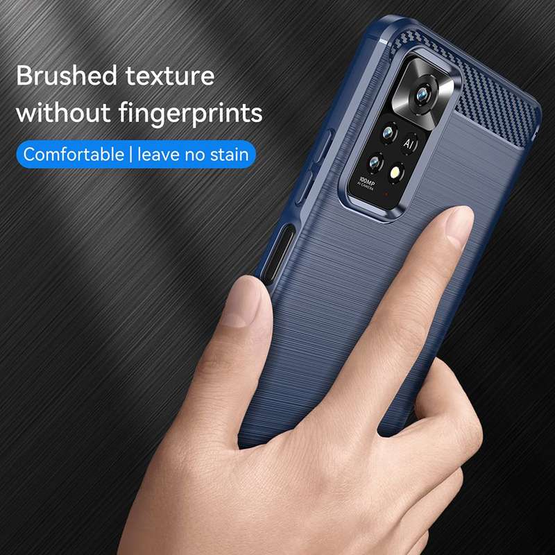 CellTime Shockproof Carbon Fiber Design Cover for Xiaomi Redmi Note 11 Pro