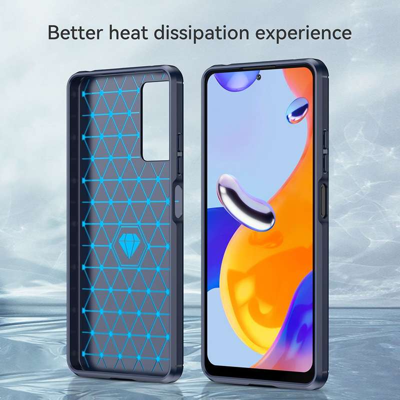 CellTime Shockproof Carbon Fiber Design Cover for Xiaomi Redmi Note 11 Pro