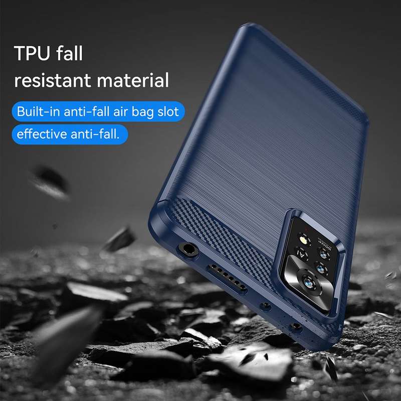 CellTime Shockproof Carbon Fiber Design Cover for Xiaomi Redmi Note 11 Pro
