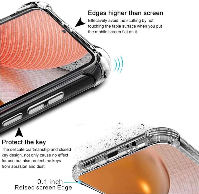 CellTime Galaxy A52 Clear Shock Resistant Armor Cover
