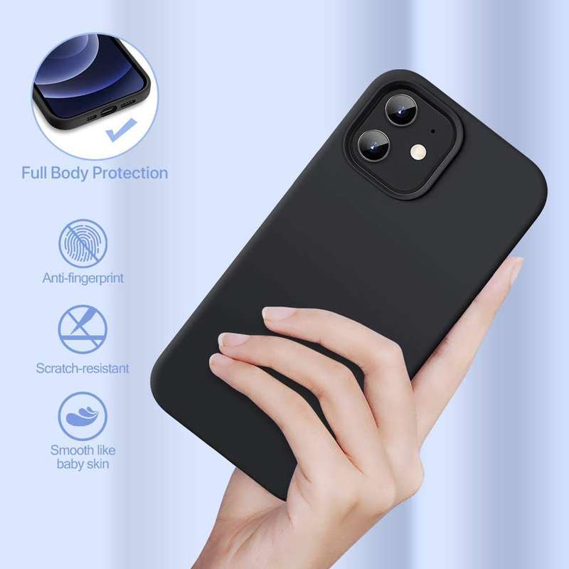 CellTime iPhone 12 / 12 Pro Shockproof Thickened Design Silicone Case with Soft Feel