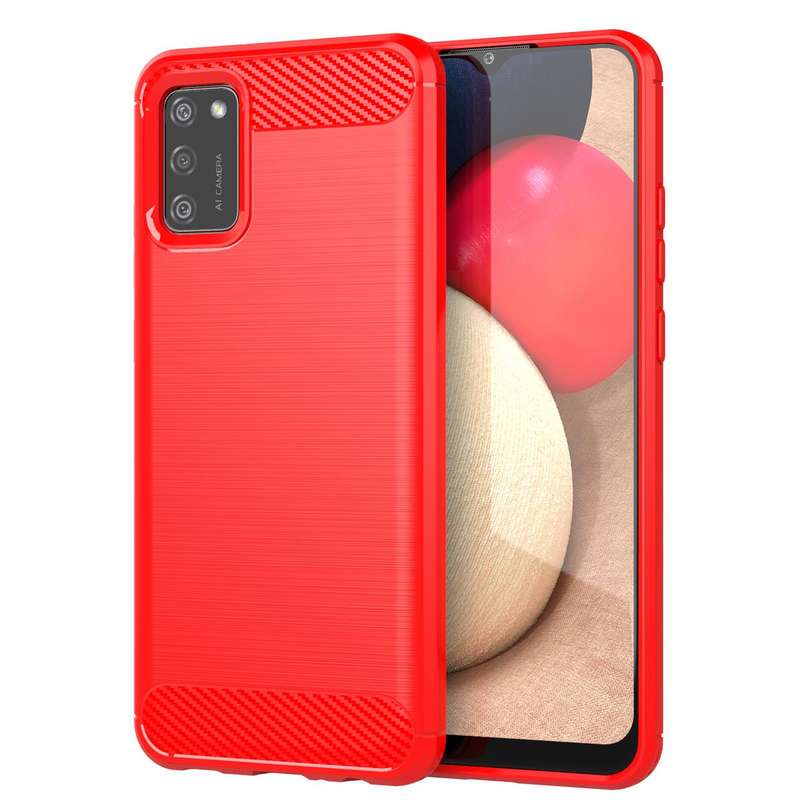 CellTime Galaxy A02s Shockproof Carbon Fiber Design Cover