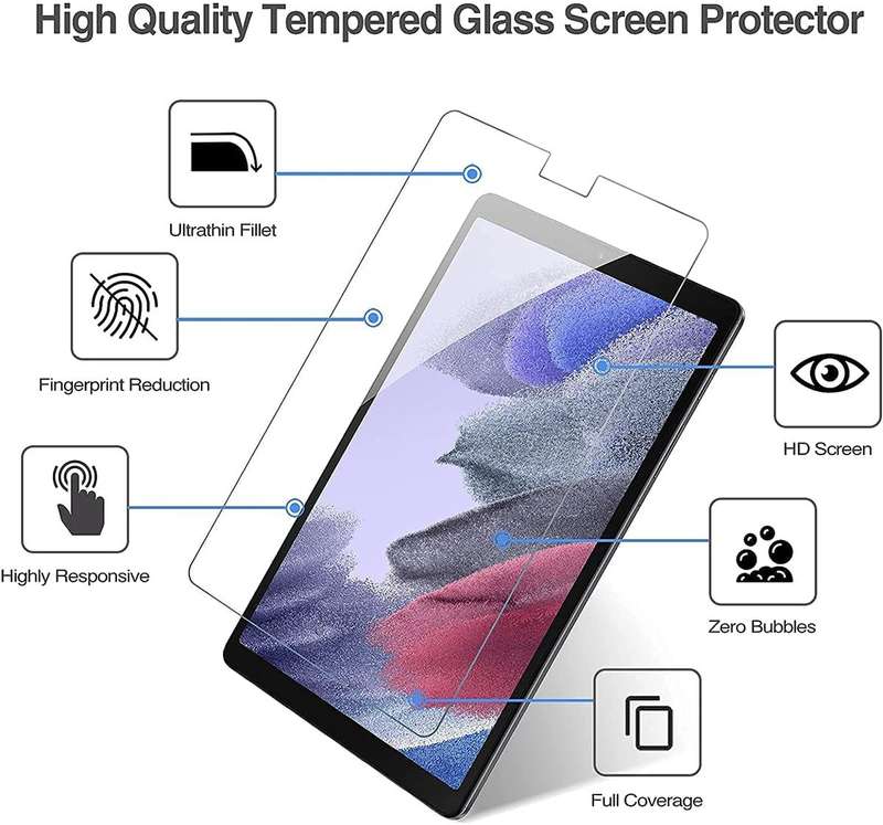 Tempered Glass Screen Guard for Galaxy Tab A7 Lite (8.7") (T225)