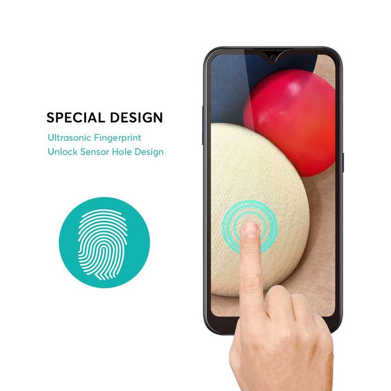 CellTime Full Tempered Glass Screen Guard for Galaxy A02s