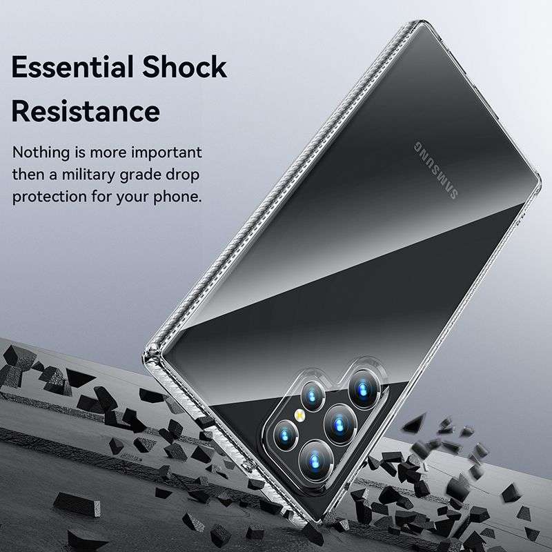 CellTime Galaxy S22 Ultra Shockproof Transparent Impact-Shell Cover