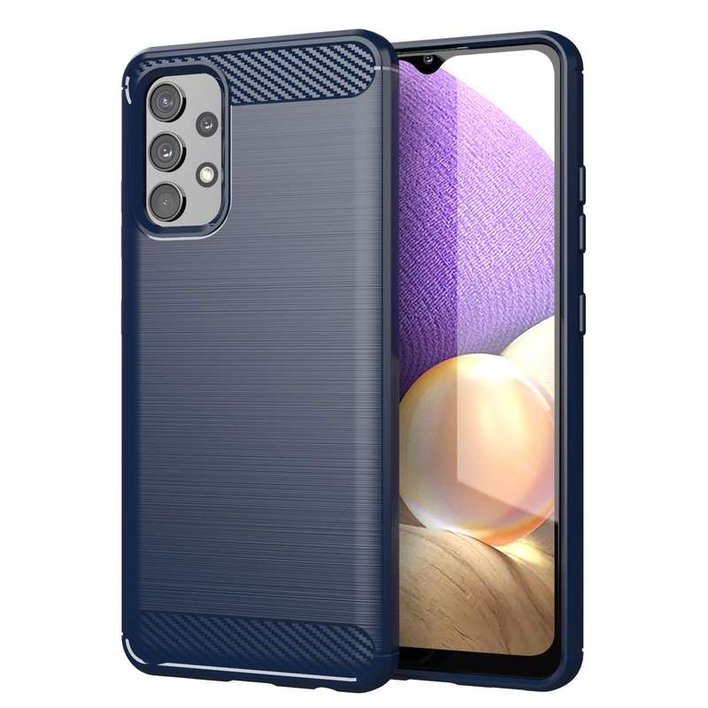 CellTime Galaxy A32 LTE/4G Shockproof Carbon Fiber Design Cover
