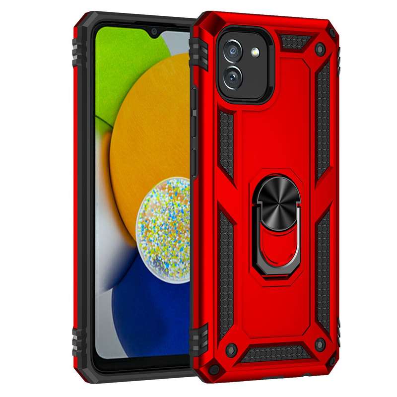 Sergeant Armor Shockproof Kickstand Cover for Galaxy A03