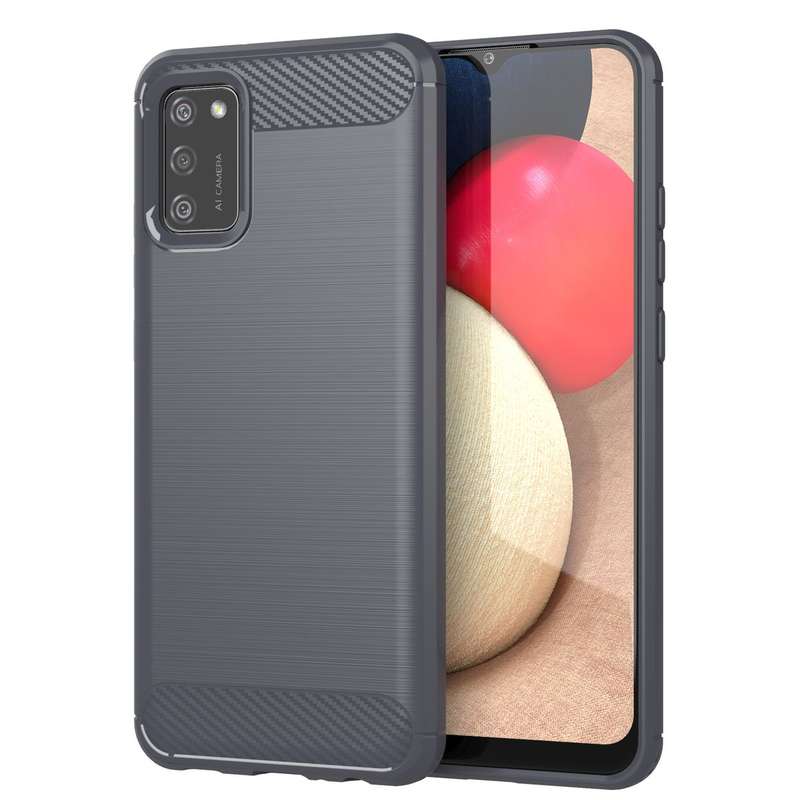 CellTime Galaxy A02s Shockproof Carbon Fiber Design Cover