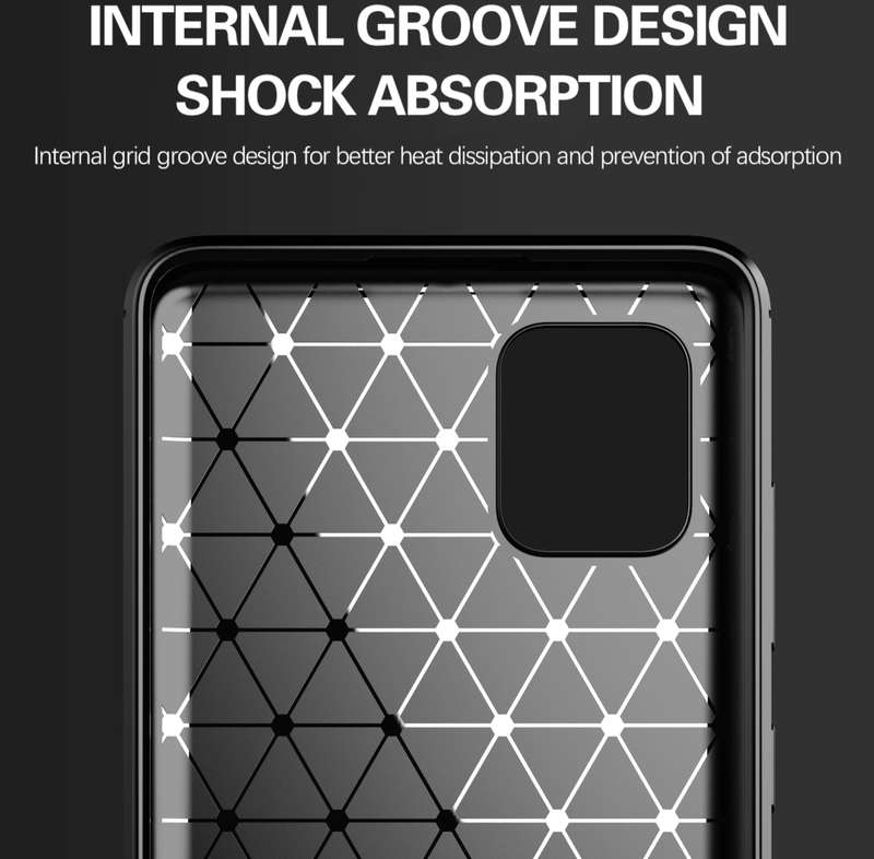 CellTime Galaxy Note 10 Lite Shockproof Carbon Fiber Design Cover