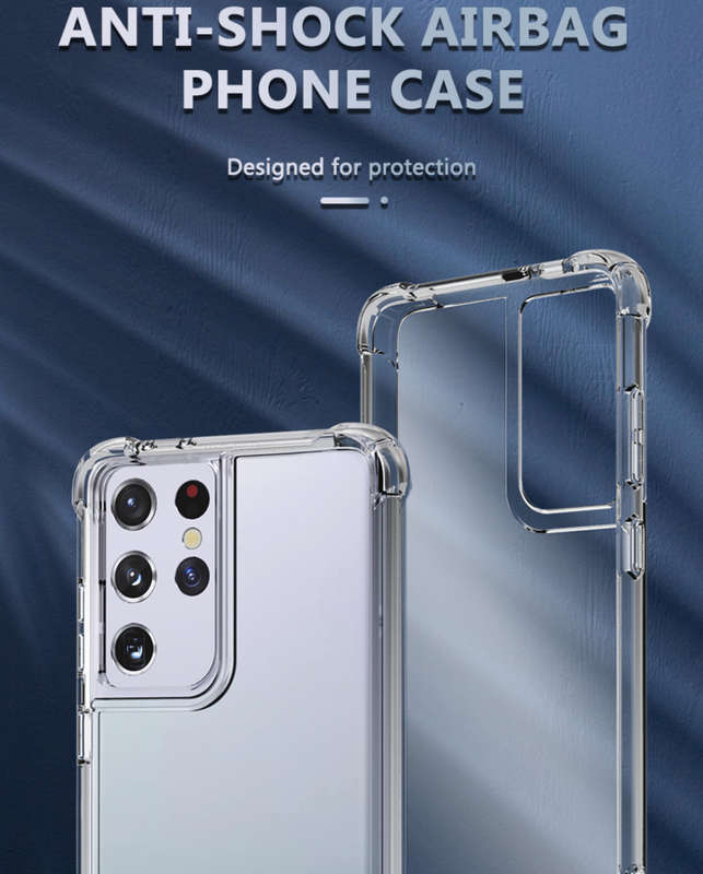 CellTime Galaxy S21 Ultra Clear Shock Resistant Armor Cover