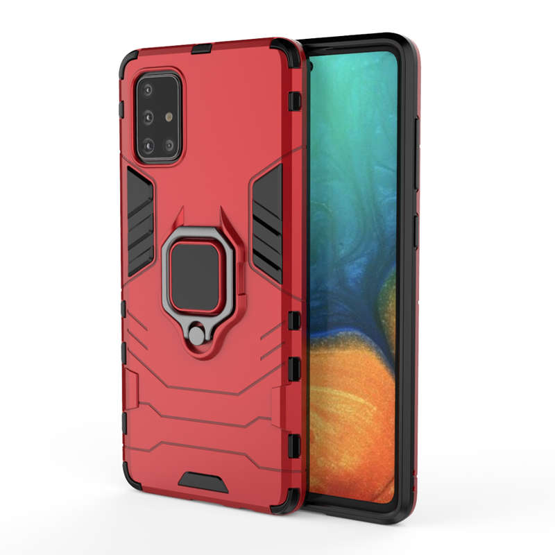 CellTime Galaxy Note 10 Lite Shockproof B/Panther Magnetic Ring Stand Cover