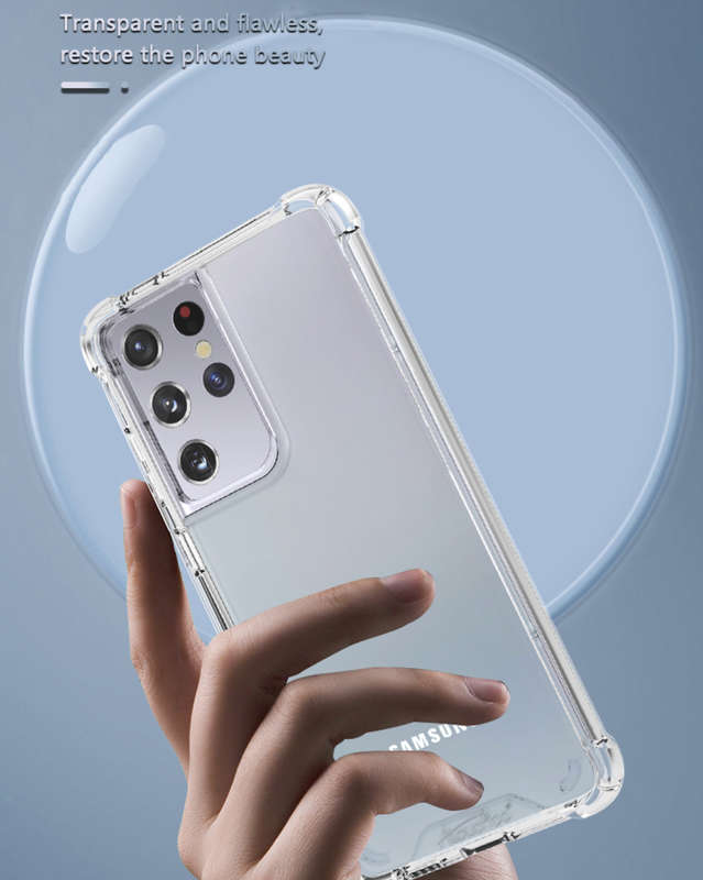 CellTime Galaxy S21 Ultra Clear Shock Resistant Armor Cover