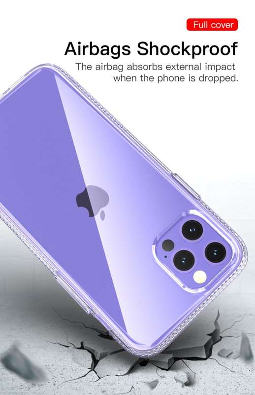 CellTime iPhone 12 / 12 Pro Shockproof Transparent Impact-Shell Cover