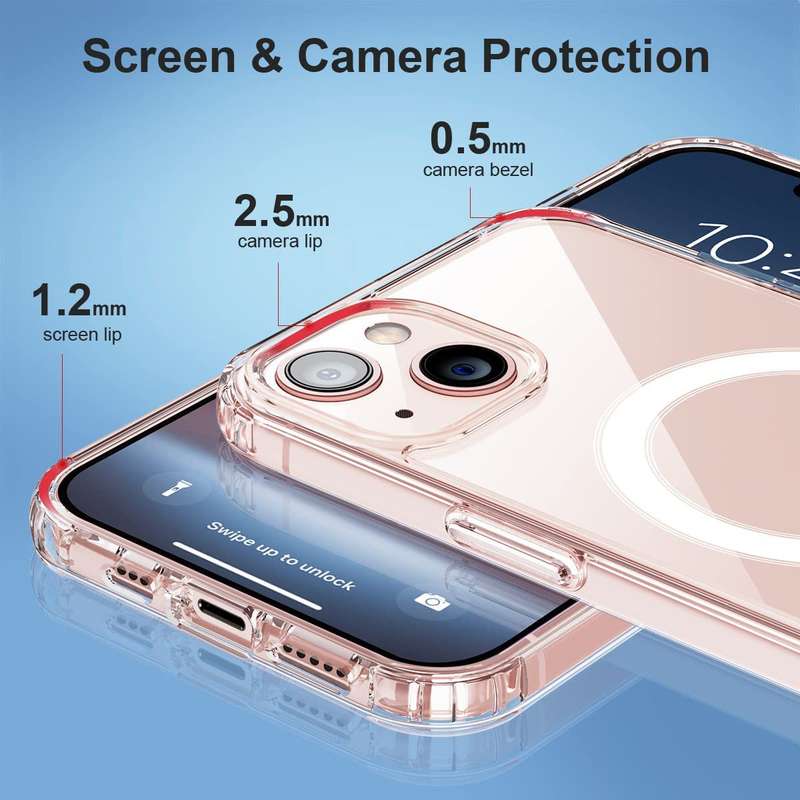 CellTime iPhone 13 Mini Clear Shockproof Clear Cover with MagSafe