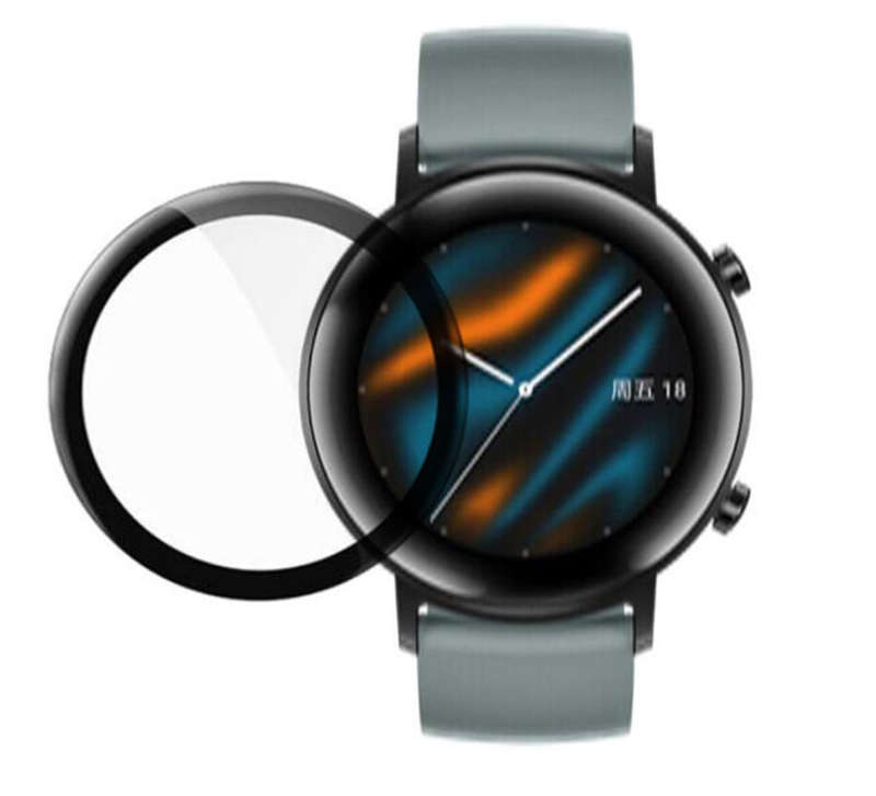 CellTime Huawei Watch GT2 Sport 42mm Full Tempered Fiber Glass Screen Guard