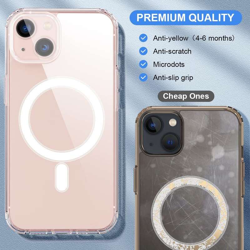 CellTime iPhone 13 Clear Shockproof Clear Cover with MagSafe