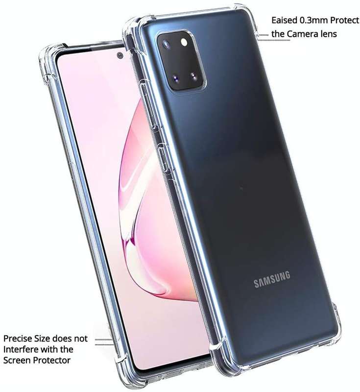 Samsung Galaxy Note 10 Lite Clear Shock Resistant Armor Cover