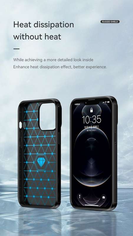 CellTime iPhone 13 Pro Shockproof Carbon Fiber Design Cover