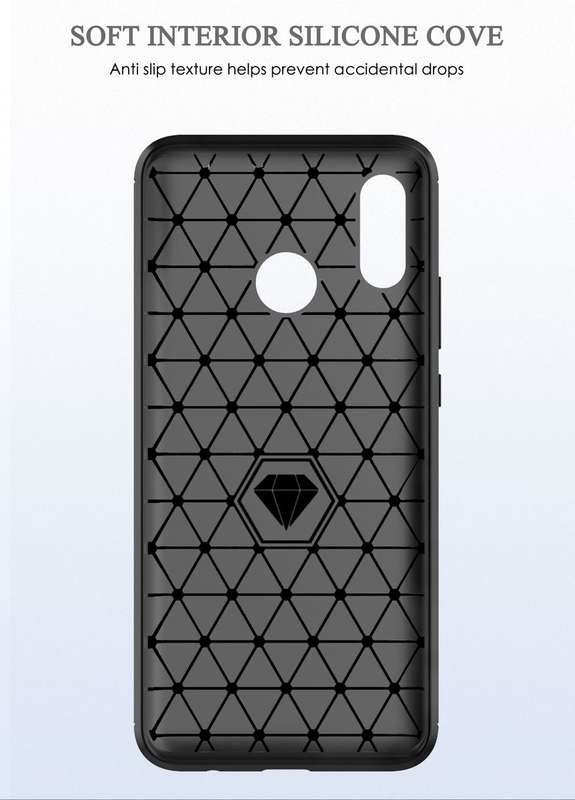 CellTime Huawei Y8s 2020 Shockproof Carbon Fiber Design Cover