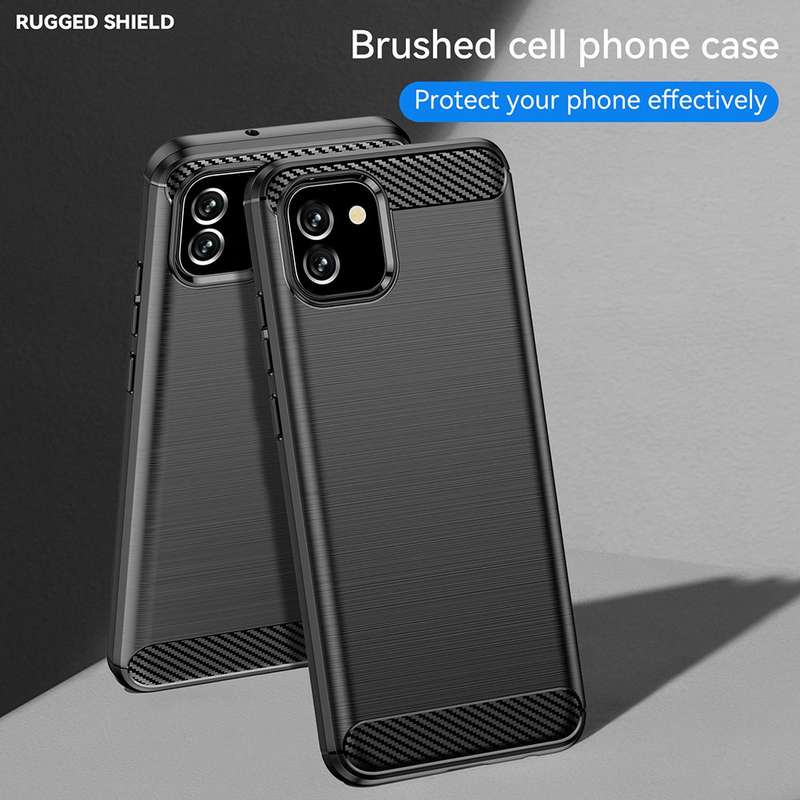 Shockproof Carbon Fiber Design Cover for Samsung Galaxy A03