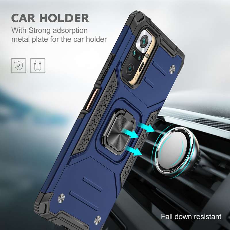 CellTime Redmi Note 10 Pro Shockproof Kemeng Armor Kickstand Cover