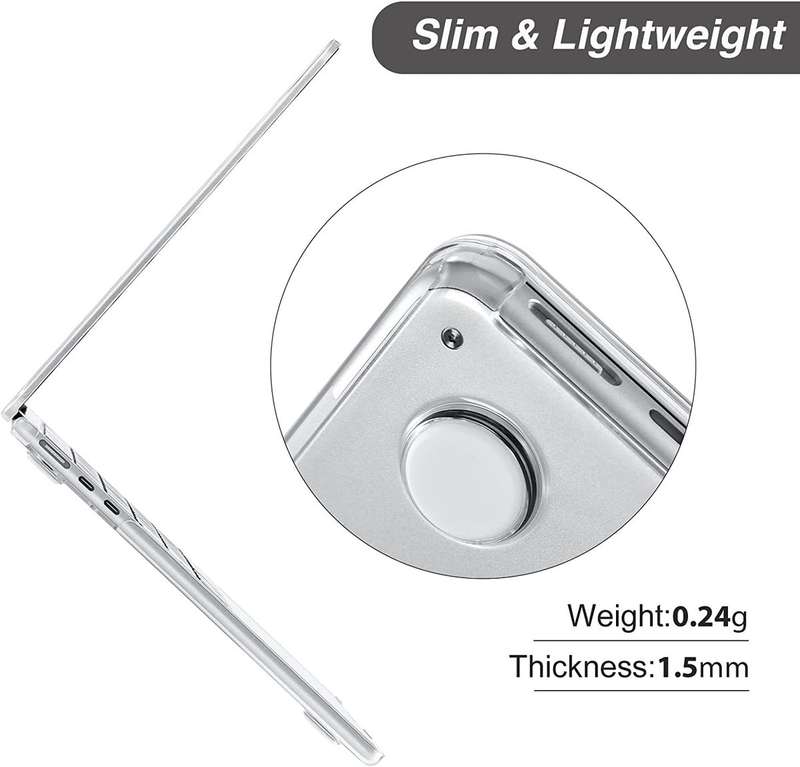 Clear Case for MacBook Air M2 13-inch (Model: A2681(M2) 2022)