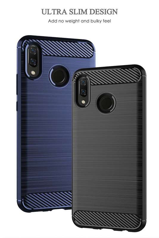 CellTime Huawei Y8s 2020 Shockproof Carbon Fiber Design Cover