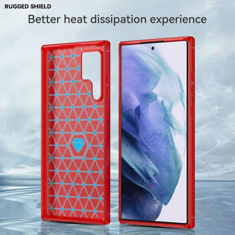 Carbon Fiber Design Cover for Galaxy S23 Ultra Shockproof