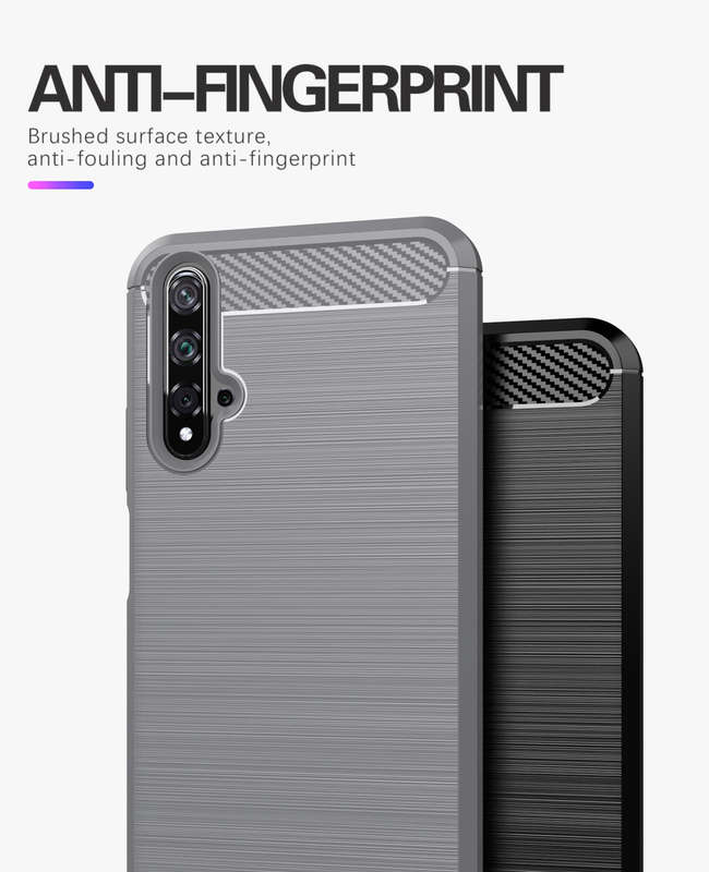 CellTime Huawei Nova 5T Shockproof Carbon Fiber Design Cover