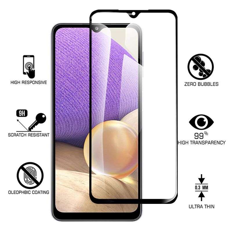 CellTime Full Tempered Glass Screen Guard for Galaxy A32 5G