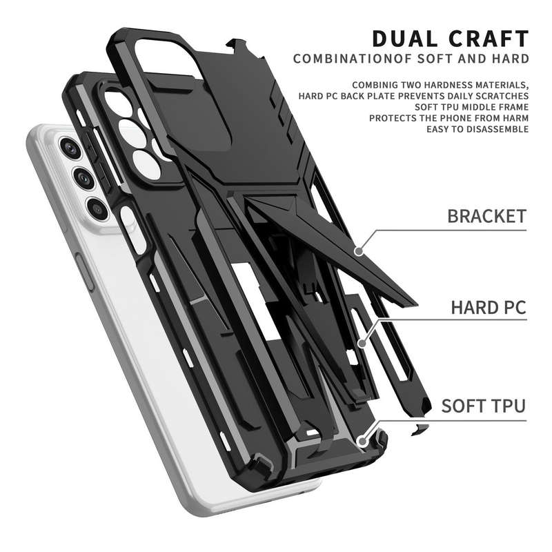 V-Armor Shockproof Kickstand Cover For Galaxy A23 4G
