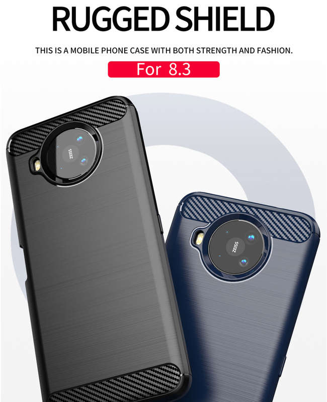 CellTime Nokia 8.3 5G Shockproof Carbon Fiber Design Cover
