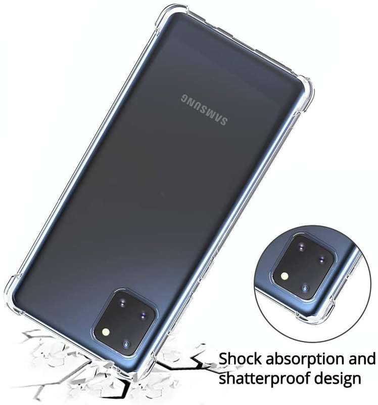 Samsung Galaxy Note 10 Lite Clear Shock Resistant Armor Cover