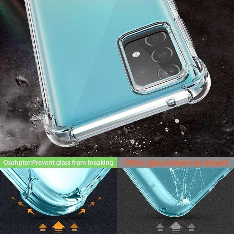 CellTime Galaxy A52 Clear Shock Resistant Armor Cover