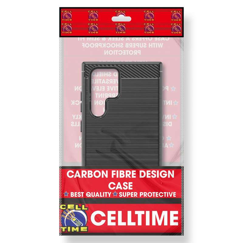 Carbon Fiber Design Cover for Galaxy S23 Ultra Shockproof