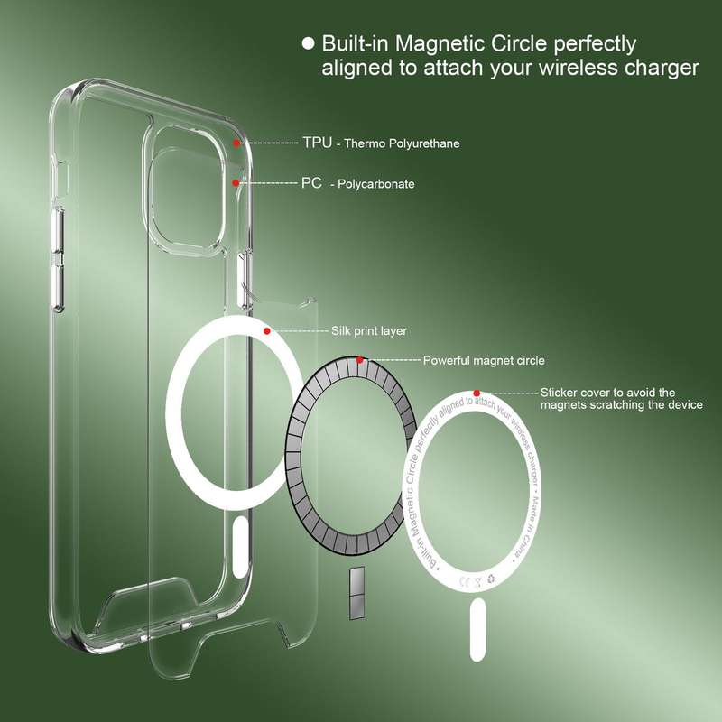CellTime iPhone 12 Mini Clear Shockproof Cover with MagSafe