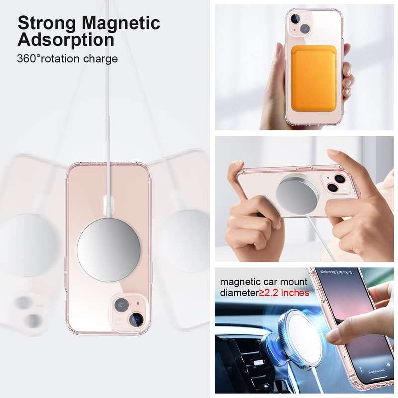 CellTime iPhone 13 Mini Clear Shockproof Clear Cover with MagSafe
