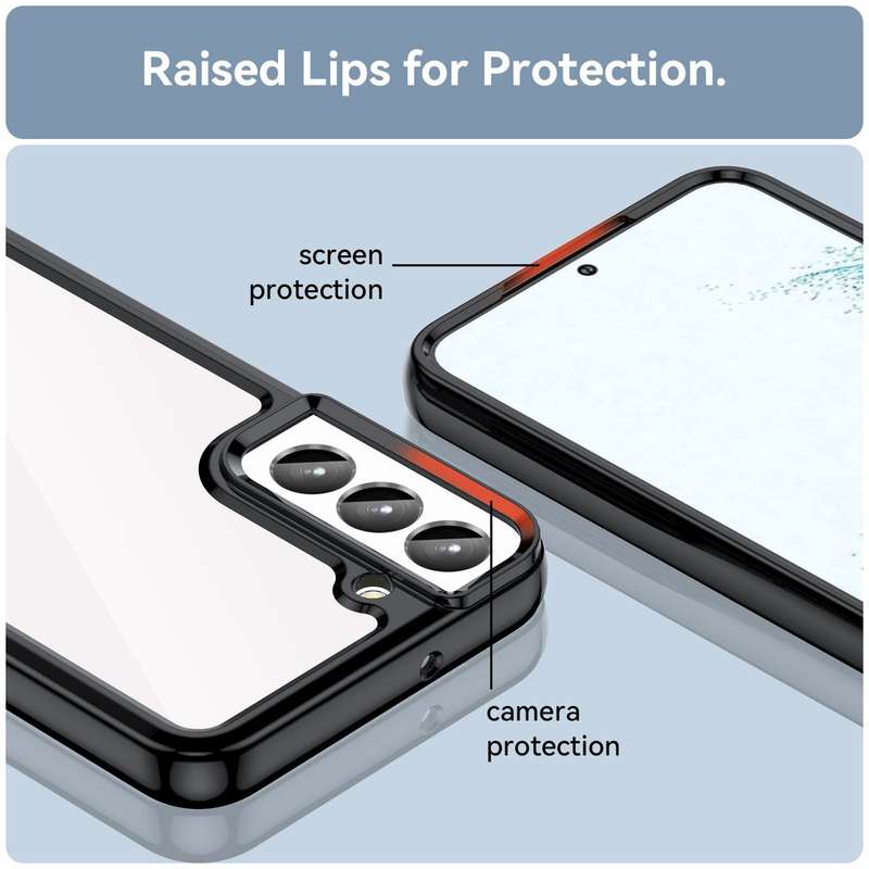 Candy Clear Shockproof Cover for Galaxy S23 Plus