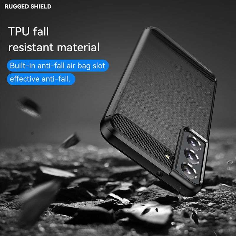 Carbon Fiber Design Cover for Galaxy S23 Plus Shockproof Case