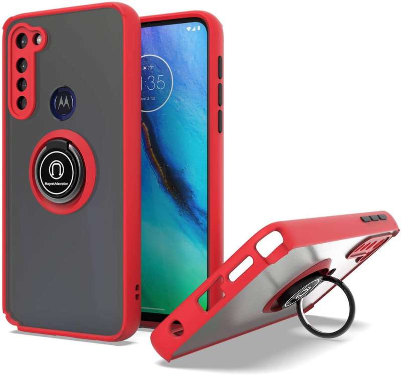 CellTime LG Velvet 5G Shockproof Candy Panther Magnetic Ring Stand Cover