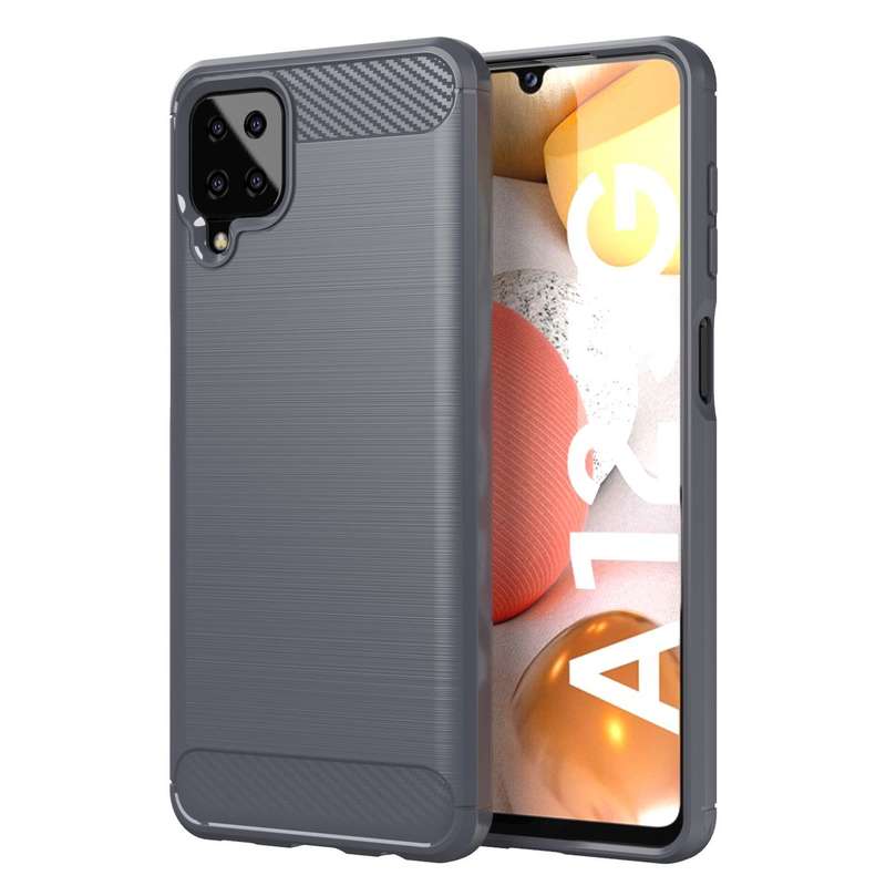 CellTime Galaxy A12 Shockproof Carbon Fiber Design Cover