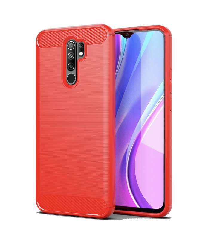 CellTime Xiaomi Redmi 9 Shockproof Carbon Fiber Design Cover
