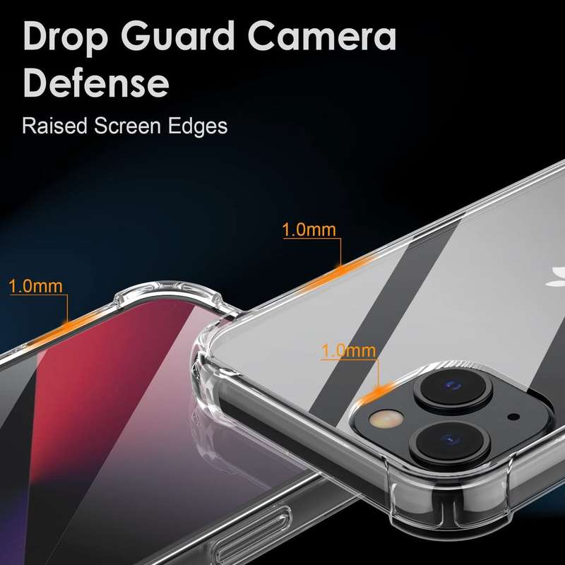 CellTime iPhone 13 Clear Shock Resistant Armor Cover