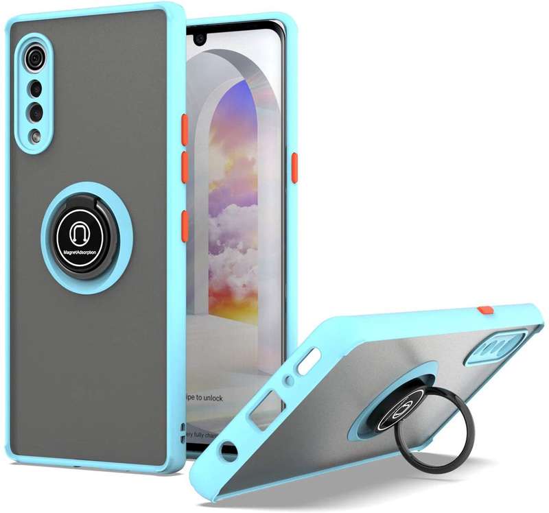 CellTime LG Velvet 5G Shockproof Candy Panther Magnetic Ring Stand Cover